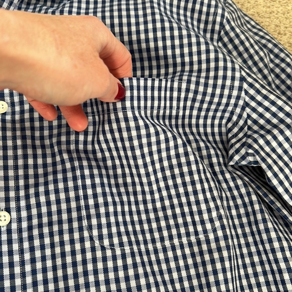 NBW Nordstrom Mens Shop Wrinkle-Free Trim Fit Button Down Shirt, 15.5” 32-33 - Picture 7 of 10